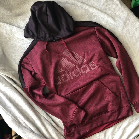 Adidas Climawarm Red Hoodie - Picture 3 of 8